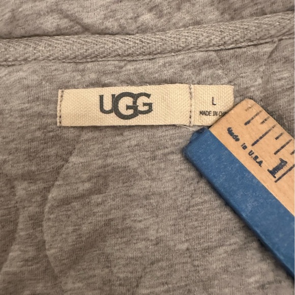 UGG Quilted Quinby Cardigan Size L #j6 - Picture 6 of 7